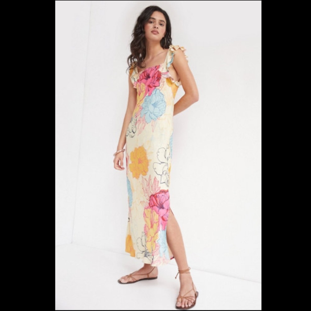 Anthropologie Floral Maxi Dress